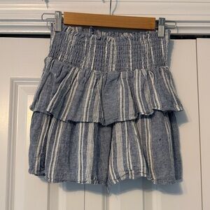 Striped Ruffle skirt